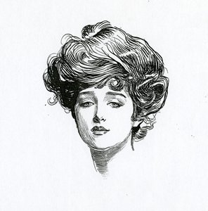 ギブソンの少女、1902年頃 作： Charles Dana Gibson